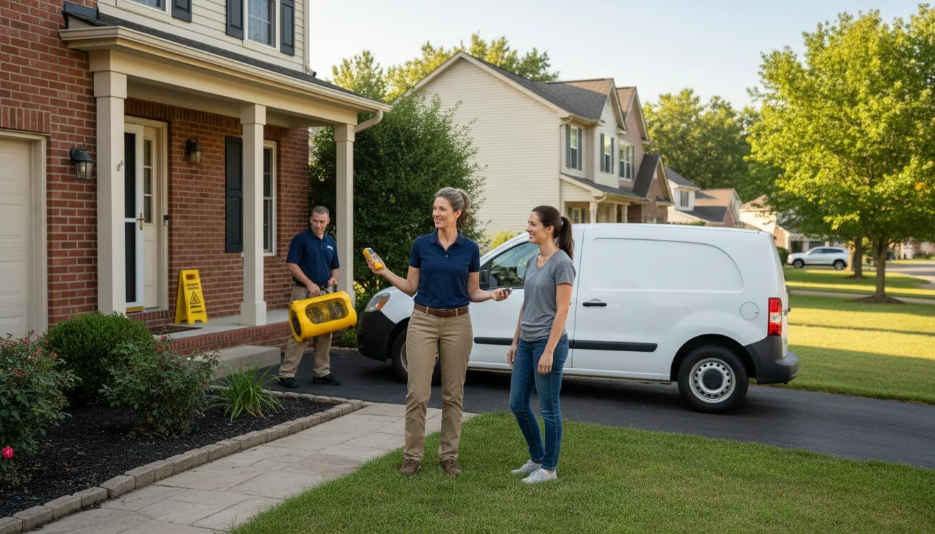 Residential water damage restoration in Oilmont, MT